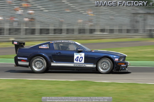 2007-06-24 Monza 322 FIA GT3 European Championship - Ford Mustang FR500 GT